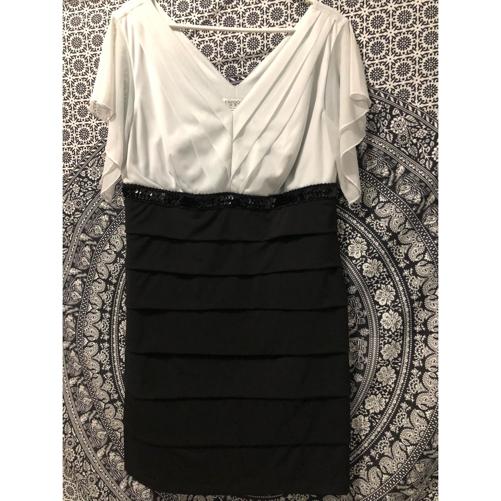 Black and white dress